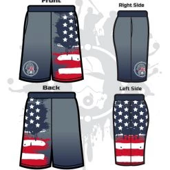 All The Way Live Designs Star Spangled Men's Full-Dye Shorts