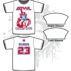 All The Way Live Designs ATWL Wants You White Men's Sub-Dye Jersey