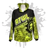 ATWL Men 2017 Patterned Gas Mask Unisex Hoody Neon Yellow/Black