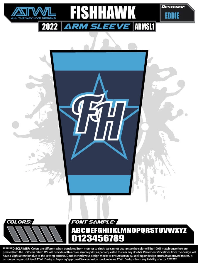 All The Way Live Designs Fishhawk All Stars 2022 2022 Fishhawk All Stars Arm Sleeve 3 All The Way Live Designs Fishhawk All Stars 2022 2022 Fishhawk All Stars Arm Sleeve