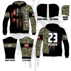 All The Way Live Designs Punishment Full Dye Hoodie