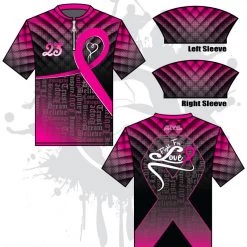 All The Way Live Designs Fight For Love Cancer Awareness Batting Jacket