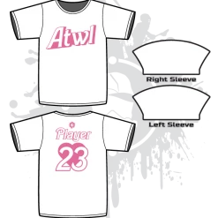 All The Way Live Designs 80's Nostalgia Throwback White Sub-Dye Jerseys
