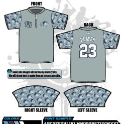 All The Way Live Designs Wolverines Grey Batting Jacket Fishhawk Wolverines