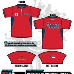 All The Way Live Designs Georgia Sports Academy Batting Jacket Goergia Sports Academy