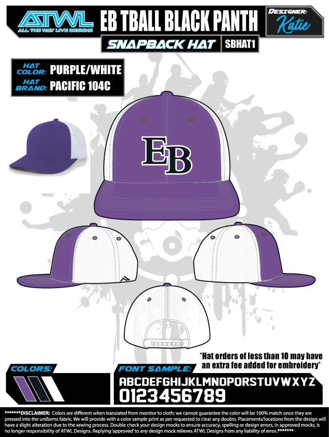 All The Way Live Designs EastBay Spring League 2021 Baseball Hat 5 All The Way Live Designs EastBay Spring League 2021 Baseball Hat