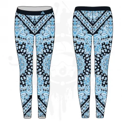 All The Way Live Designs Bandana Womens Leggings: 3-color (7 Colors Available)