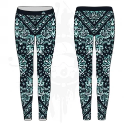All The Way Live Designs Bandana Womens Leggings: Gradient (7 Colors Available)