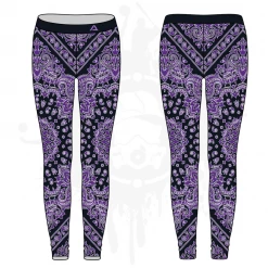 All The Way Live Designs Bandana Womens Leggings: 3-color (7 Colors Available)