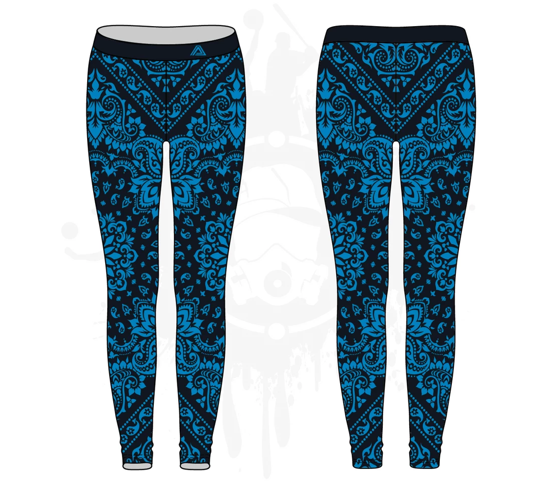 All The Way Live Designs Bandana Womens Leggings: 2-color (7 Colors Available) 6 All The Way Live Designs Bandana Womens Leggings: 2-color (7 Colors Available)