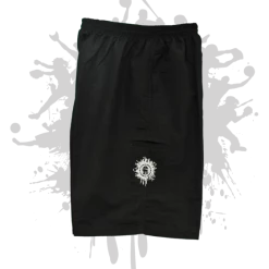 All The Way Live Designs Black Microfiber Stretch Shorts