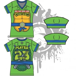 All The Way Live Designs Cowabunga Turtles Womens Full Dye Jersey