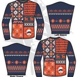 All The Way Live Designs Football ATWL Christmas Spirit Sweater-1 Men