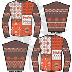 All The Way Live Designs Football ATWL Christmas Spirit Sweater-1 Men