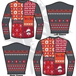 All The Way Live Designs Football ATWL Christmas Spirit Sweater-1 Men