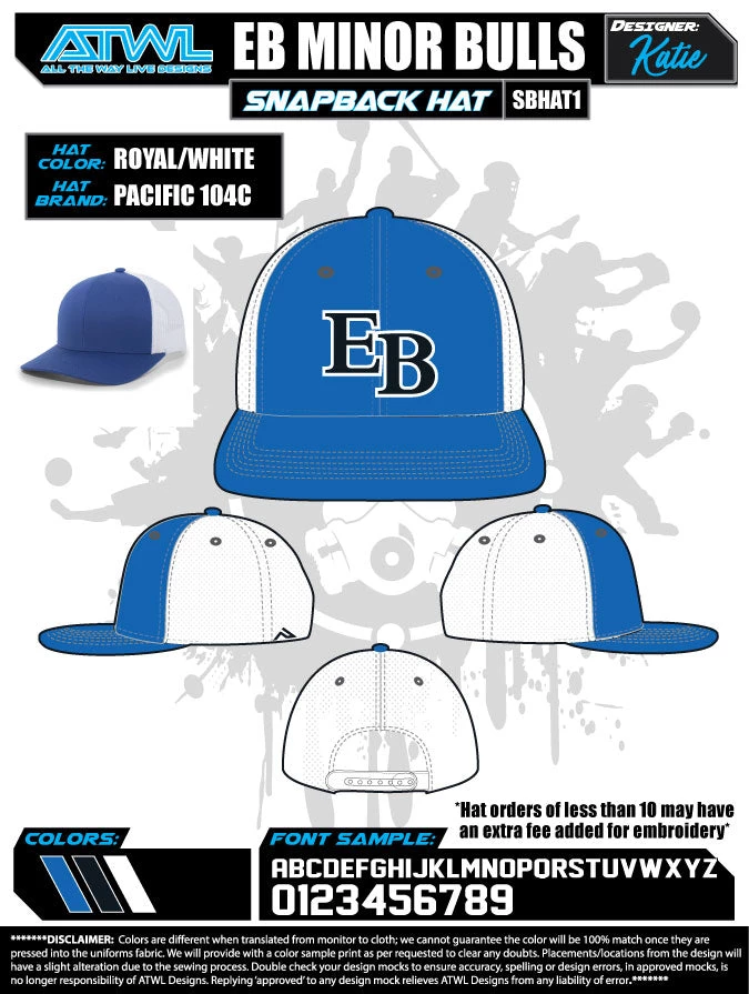 All The Way Live Designs EastBay Spring League 2021 Baseball Hat 10 All The Way Live Designs EastBay Spring League 2021 Baseball Hat
