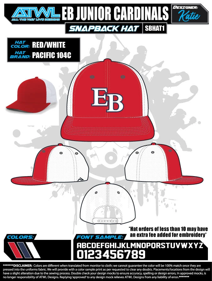 All The Way Live Designs EastBay Spring League 2021 Baseball Hat 11 All The Way Live Designs EastBay Spring League 2021 Baseball Hat