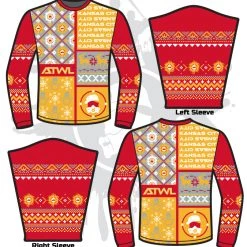 All The Way Live Designs Football ATWL Christmas Spirit Sweater-1 Men