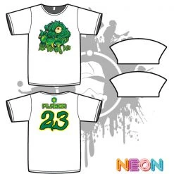 All The Way Live Designs Crazy Ballz Mens White Sub Dye Jersey CTHULHU