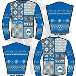 All The Way Live Designs Men Football ATWL Christmas Spirit Sweater-2
