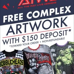 All The Way Live Designs Full Dye Complex Design Fee