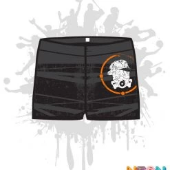 All The Way Live Designs Distressed Women's Compression Shorts