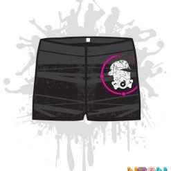 All The Way Live Designs Distressed Women's Compression Shorts