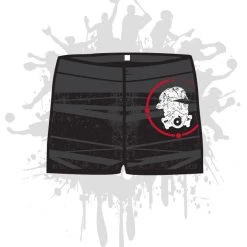 All The Way Live Designs Distressed Women's Compression Shorts