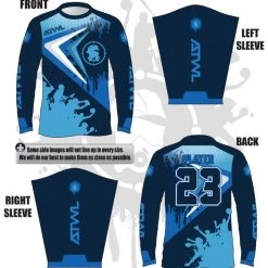 All The Way Live Designs Erratic Men's Long Sleeve Jersey