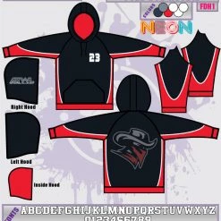 All The Way Live Designs Tampa Heat Full Dye Unisex Hoody