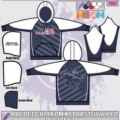 All The Way Live Designs Bandits 12U Full Dye Hoodie