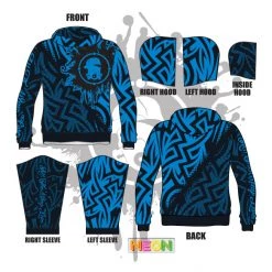 All The Way Live Designs Haze Maze Full Dye Hoodie