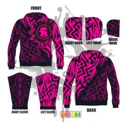 All The Way Live Designs Haze Maze Full Dye Hoodie