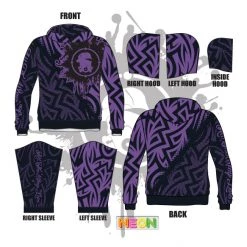 All The Way Live Designs Haze Maze Full Dye Hoodie