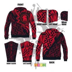 All The Way Live Designs Haze Maze Full Dye Hoodie