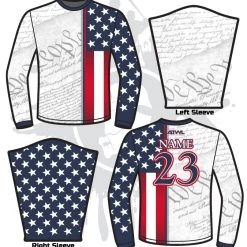 All The Way Live Designs We The People Men's Full Dye Longsleeve Jersey