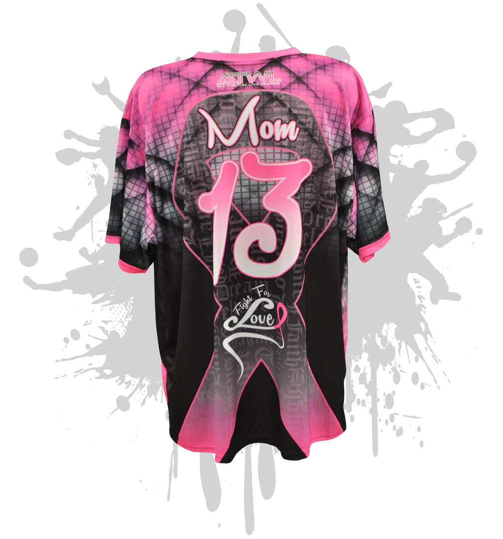 All The Way Live Designs Fight For Love Cancer Awareness Youth Full Dye Jersey Men 4 All The Way Live Designs Fight For Love Cancer Awareness Youth Full Dye Jersey Men