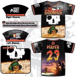 All The Way Live Designs Goonies Never Die Mens Full Dye Jersey