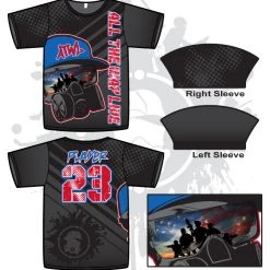 All The Way Live Designs Gas Mask Reflection Series Patriotic Mens Full Dye Jersey