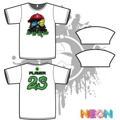 All The Way Live Designs Crazy Ballz Mens White Sub Dye Jersey Gasmask