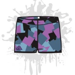 All The Way Live Designs Geometric Camo Women's Compression Shorts