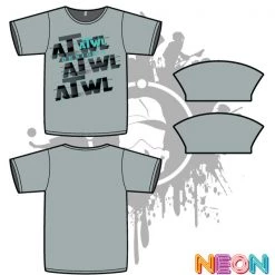 All The Way Live Designs Repeat Design Mens Grey Sub Dye Jersey