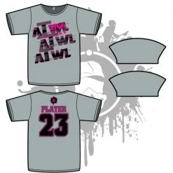 All The Way Live Designs Repeat Design Mens Grey Sub Dye Jersey