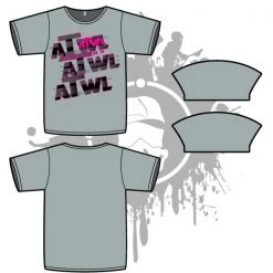 All The Way Live Designs Repeat Design Mens Grey Sub Dye Jersey