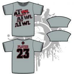 All The Way Live Designs Repeat Design Mens Grey Sub Dye Jersey