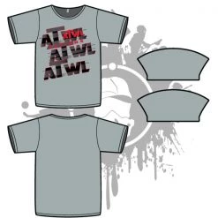 All The Way Live Designs Repeat Design Mens Grey Sub Dye Jersey