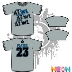 All The Way Live Designs Repeat Design Mens Grey Sub Dye Jersey