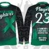 All The Way Live Designs Cancer Fighters Long Sleeve Jersey Men
