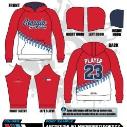All The Way Live Designs Goergia Sports Academy Georgia Sports Academy Full Dye Hoodies