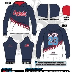 All The Way Live Designs Goergia Sports Academy Georgia Sports Academy Full Dye Hoodies